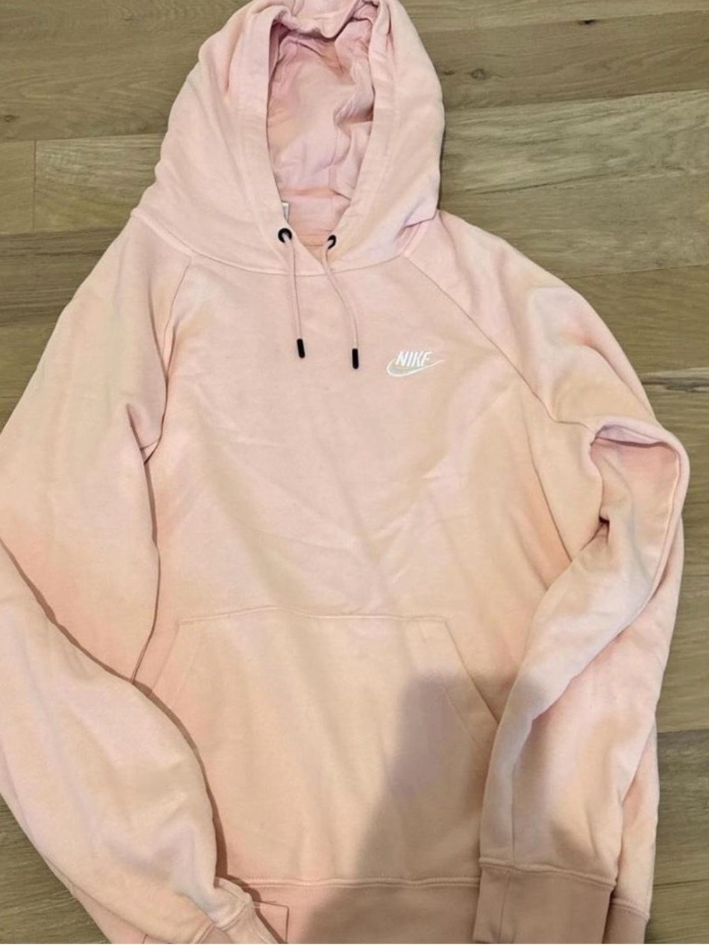 Nike Women's Light Pink Crewneck Hoodie Sweatshirt